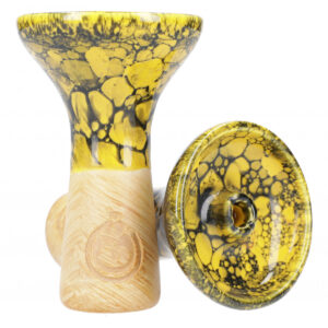 El-Badia X Moon Phunnel Bowl Marble Yellow Black
