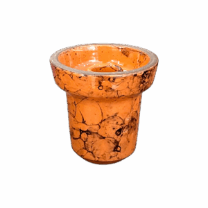 Bowl Phunnel Marble Orange Black