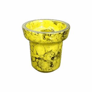 Bowl Phunnel Marble Yellow Black